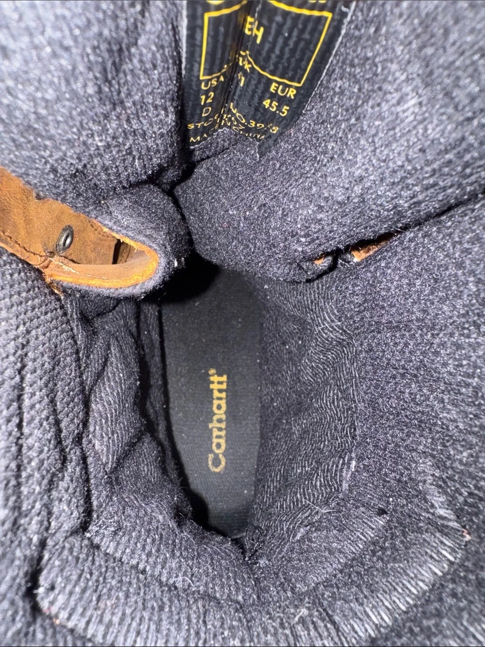 Carhartt Brown Leather Steel Toed - Waterproof Lace-Up Work Boots